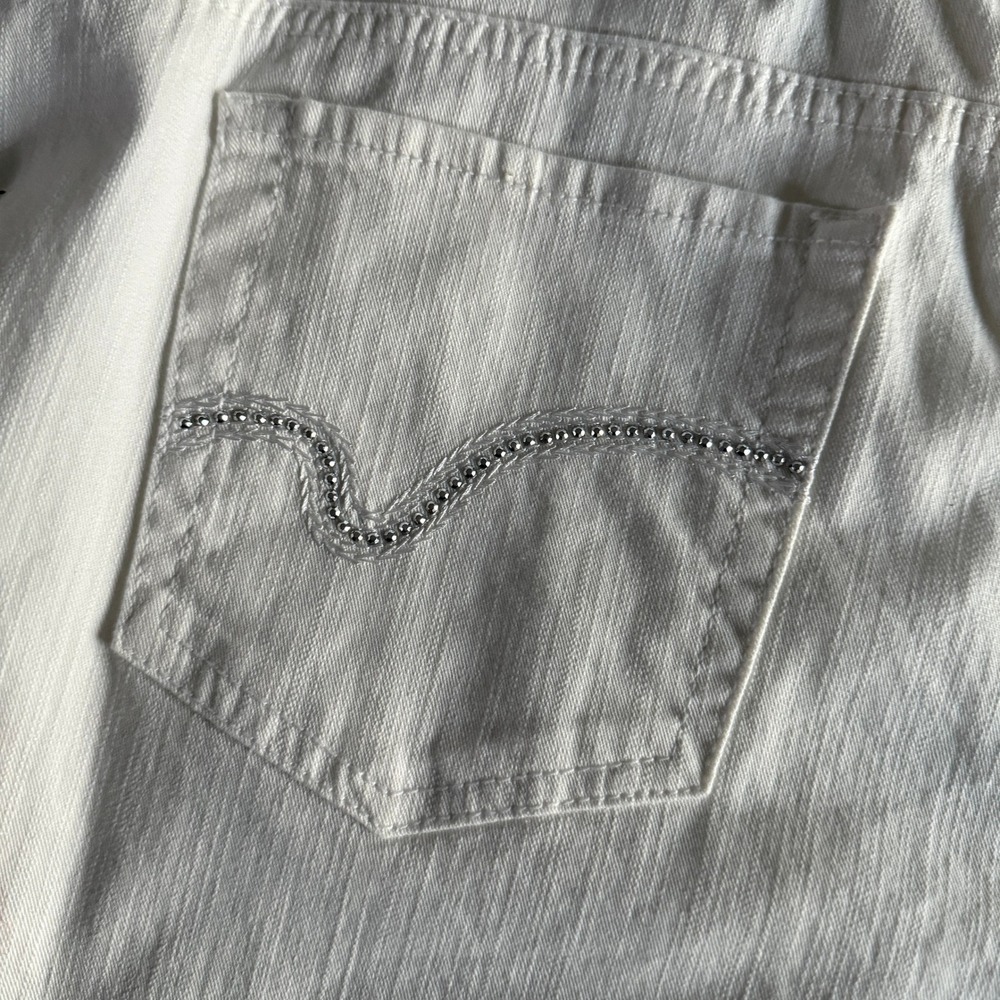NWT‎ Charter Club Woman Tummy Slimming White Denim Jeans Classic 18W - Picture 3 of 11